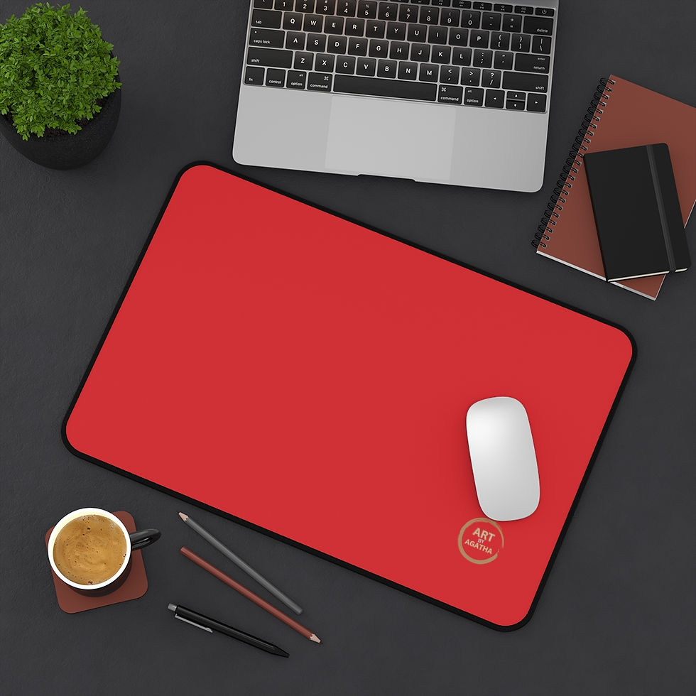 Miniaturbild: Desk Mat by Agatha - Glow Red