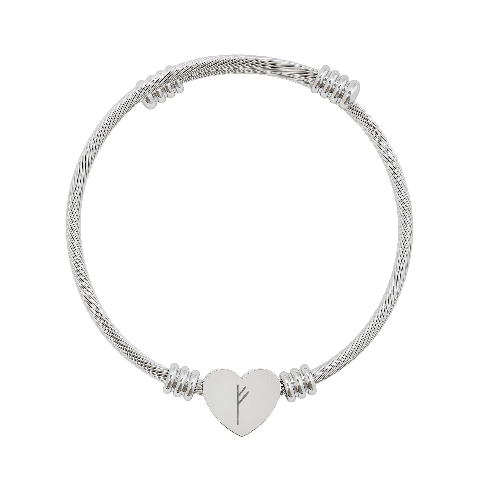 Geld & Reichtum - Herz-Armband aus Edelstahl
