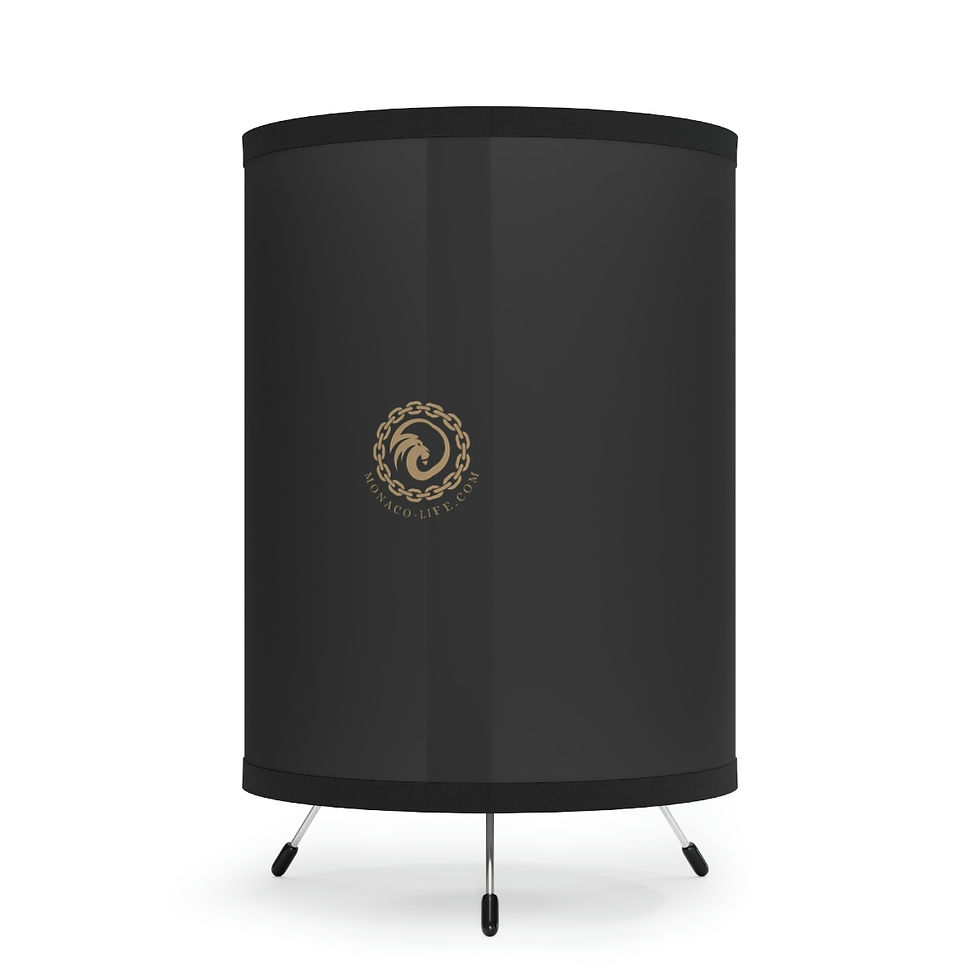 Thumbnail: Tripod Lamp with Printed Shade - Monaco Oceano by Monaco - Life