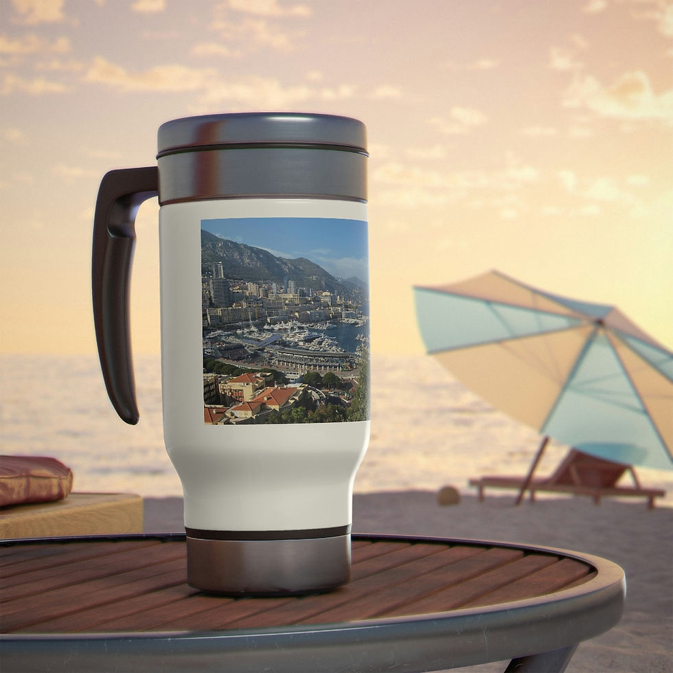 Thumbnail: Stainless Steel Travel Mug with Handle - Portview Monaco 14oz