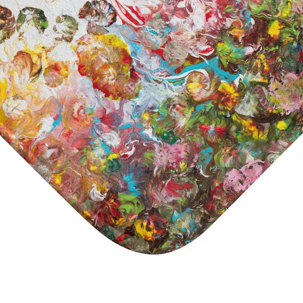 Thumbnail: Bath Mat by Agatha - Fancy Flowers II