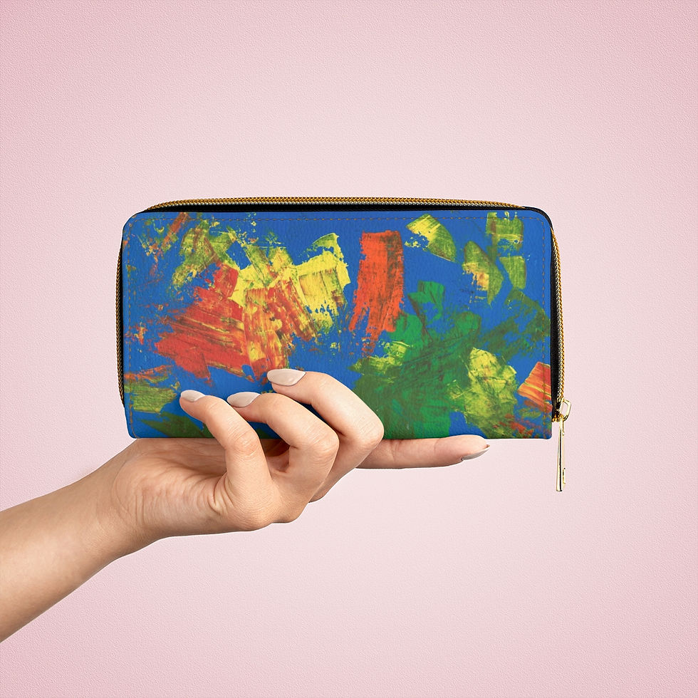 Thumbnail: Zipper Wallet by Agatha - Blue Dream