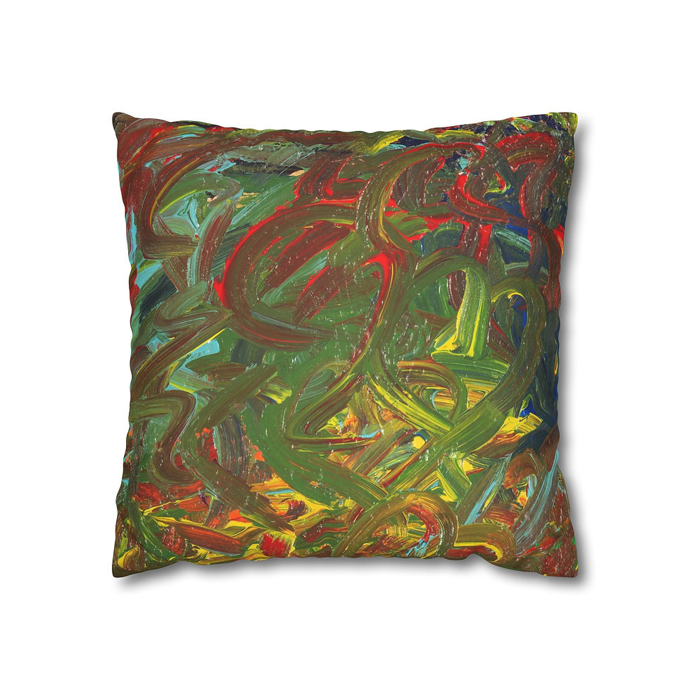 Thumbnail: Square Pillowcase by Agatha - Autumn Glow