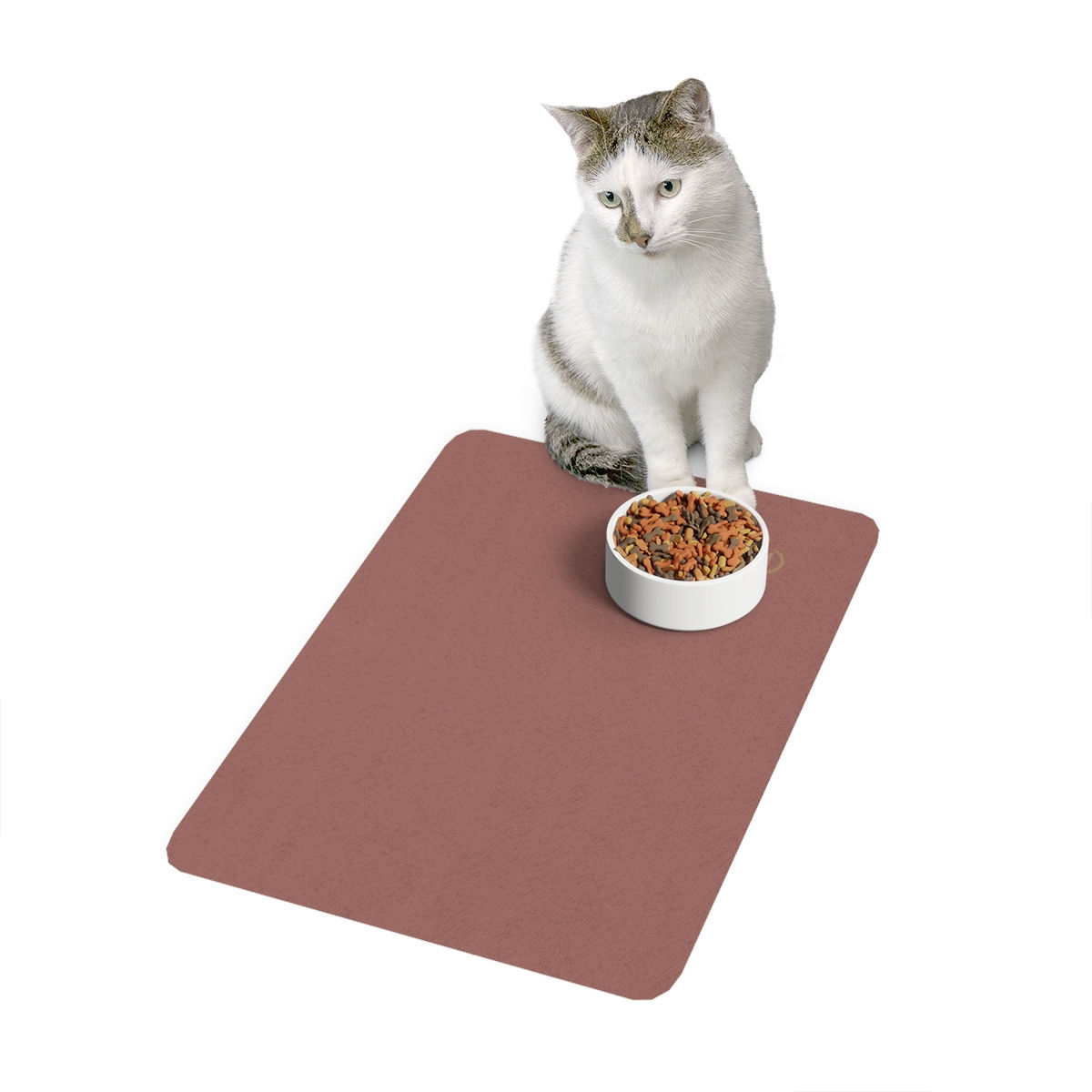 Pet Food Mat by Agatha - Aubergine