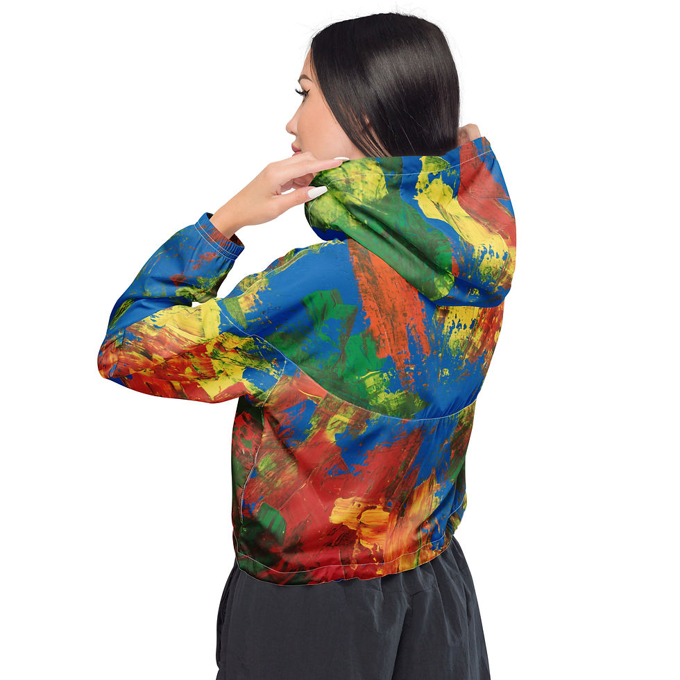 Thumbnail: Cropped Windbreaker by Agatha - Blue Dream