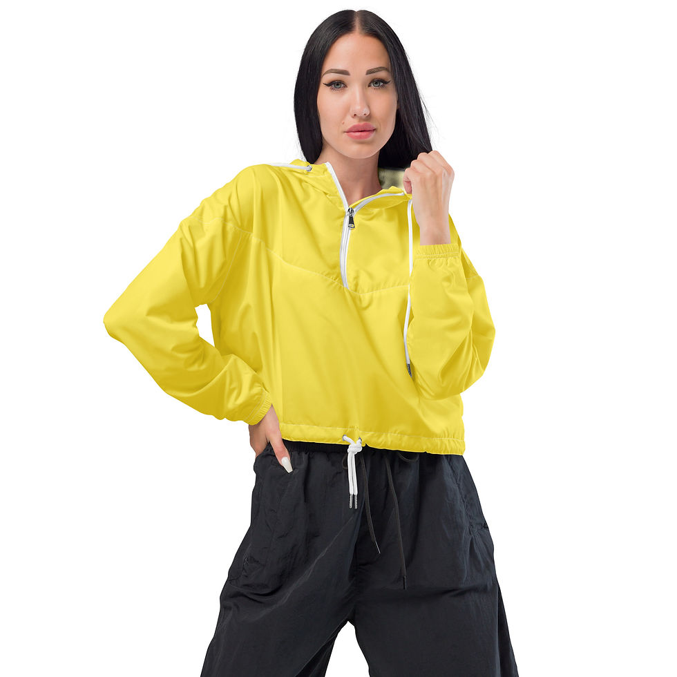 Thumbnail: Cropped Windbreaker by Agatha - Light Yellow