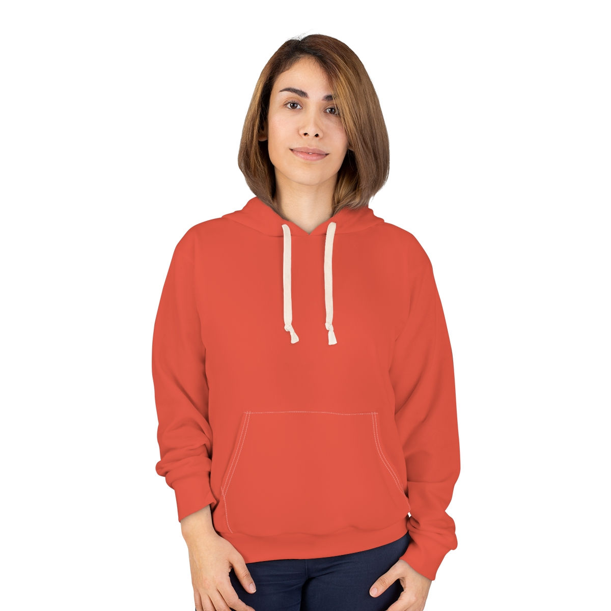 Hoodie by Agatha - Red Orange