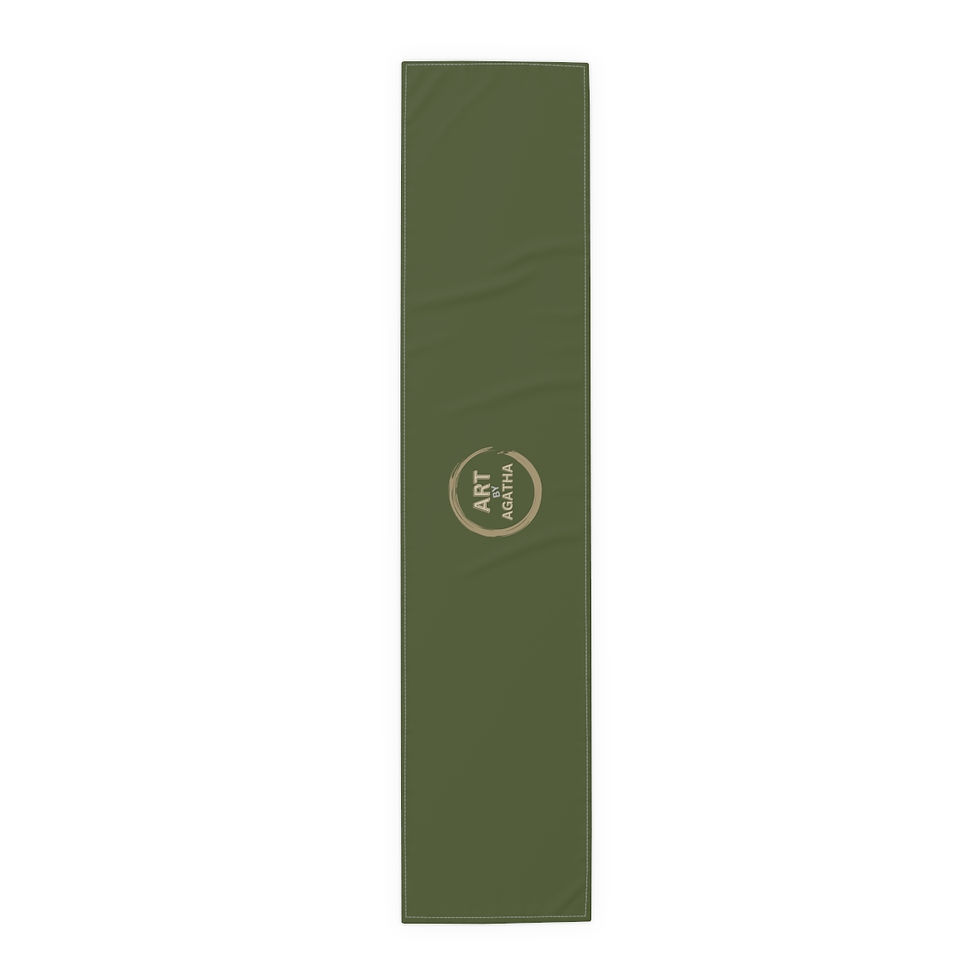 Thumbnail: Table Runner (Cotton, Poly) by Agatha - Moss Green