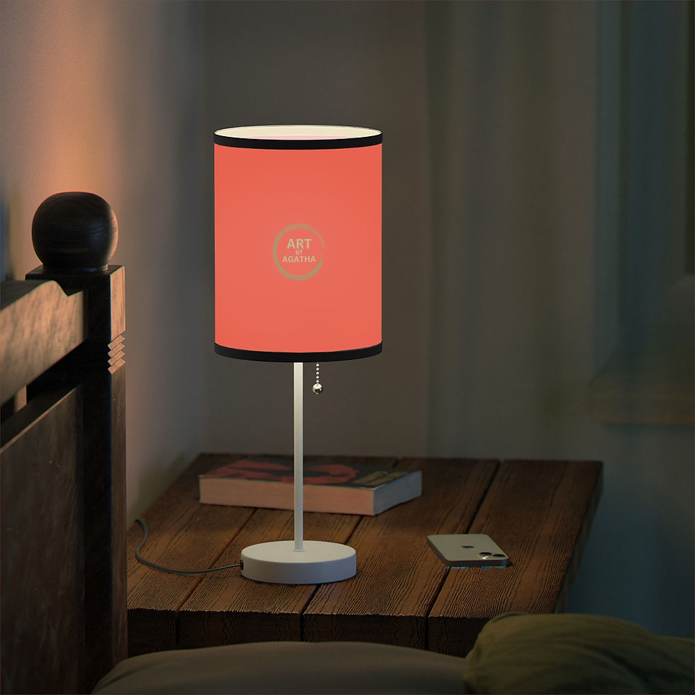 Thumbnail: Lamp on a Stand by Agatha - Red Orange