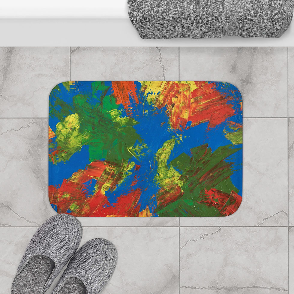 Thumbnail: Bath Mat by Agatha - Blue Dream 