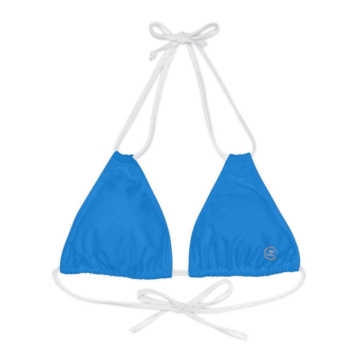Strappy Triangle Bikini Top by Agatha - Ciel Blue
