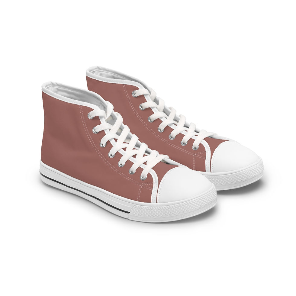 High Top Sneakers by Agatha - Aubergine