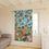 Thumbnail: Window Curtains (1 Piece) by Agatha - Fancy Flowers Blue