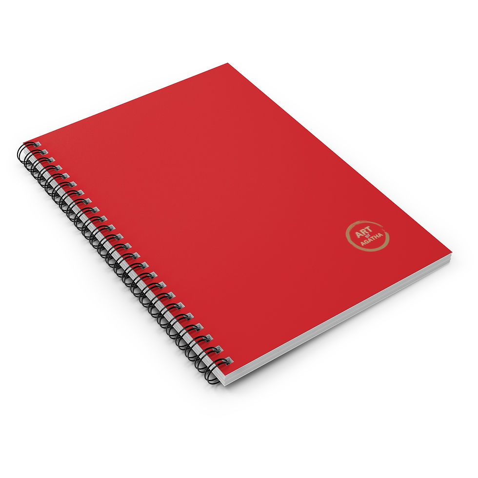 Miniaturbild: Spiral Notebook - Ruled Line by Agatha - Glow Red