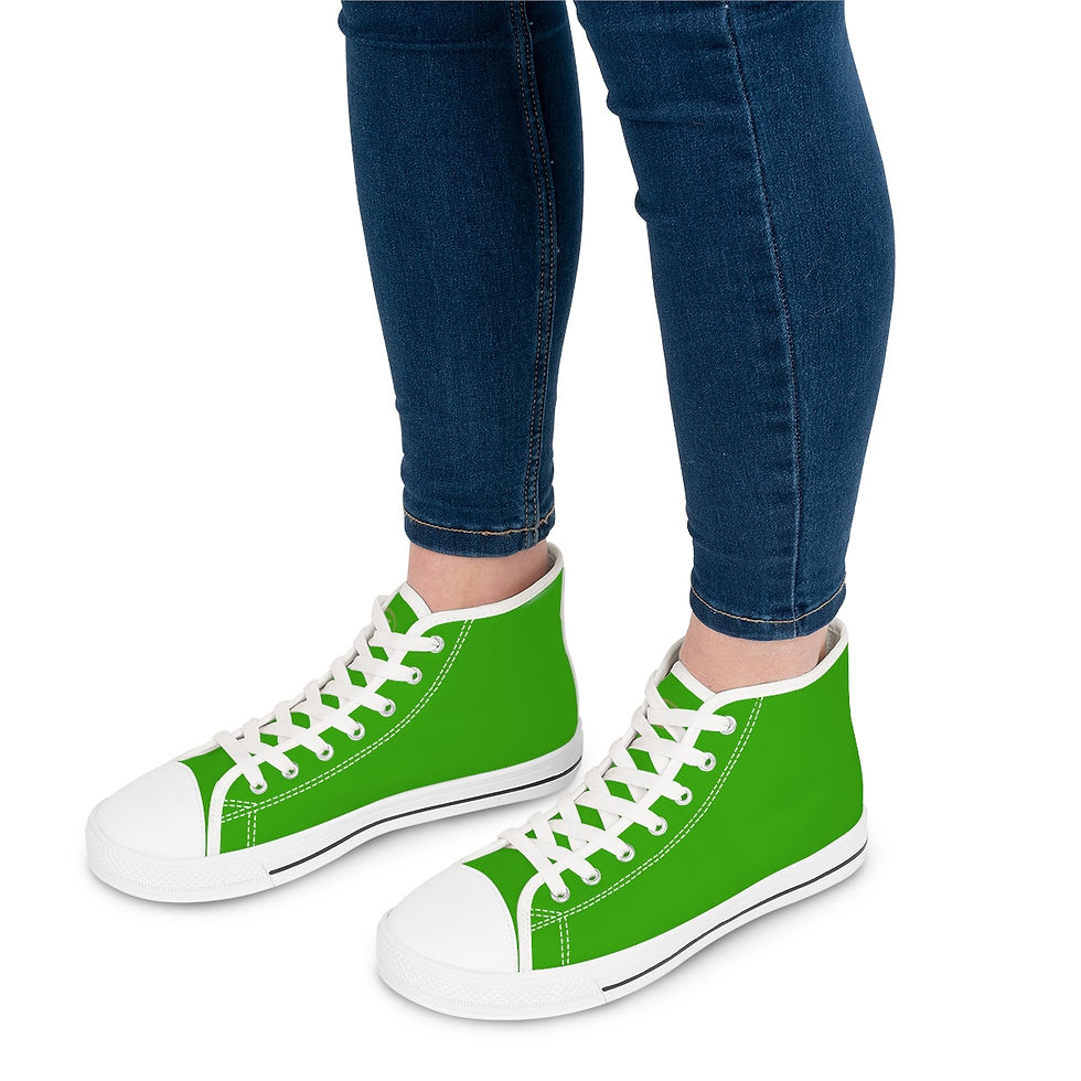 Thumbnail: High Top Sneakers by Agatha - Glow Green