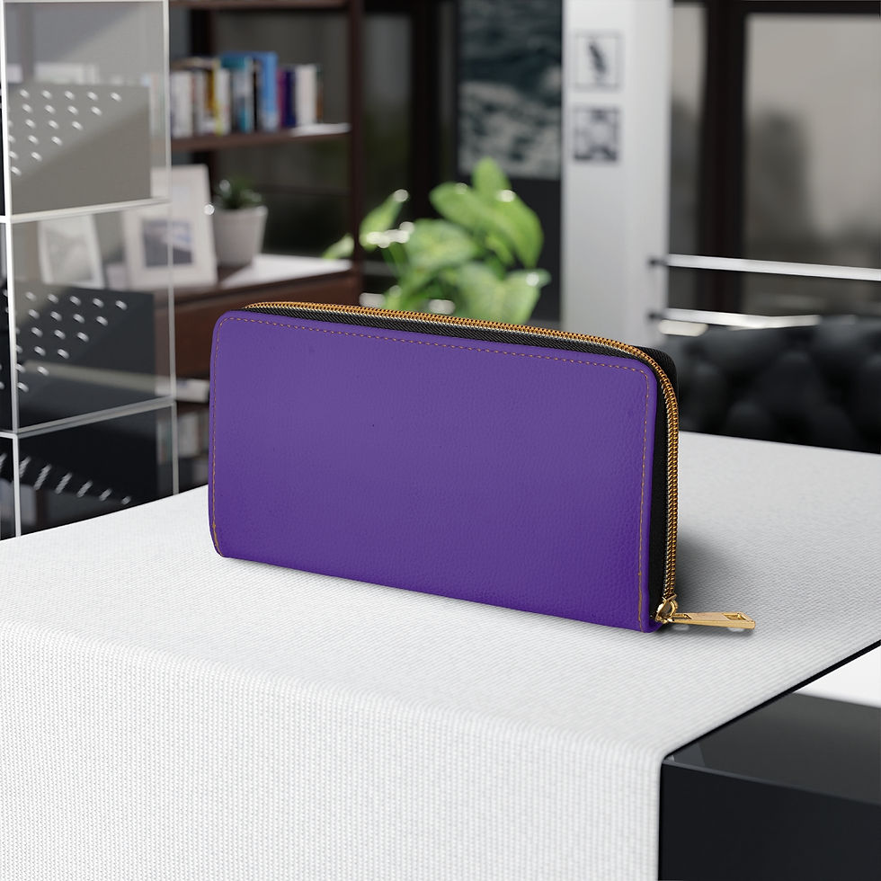 Thumbnail: Zipper Wallet by Agatha - Glow Lila