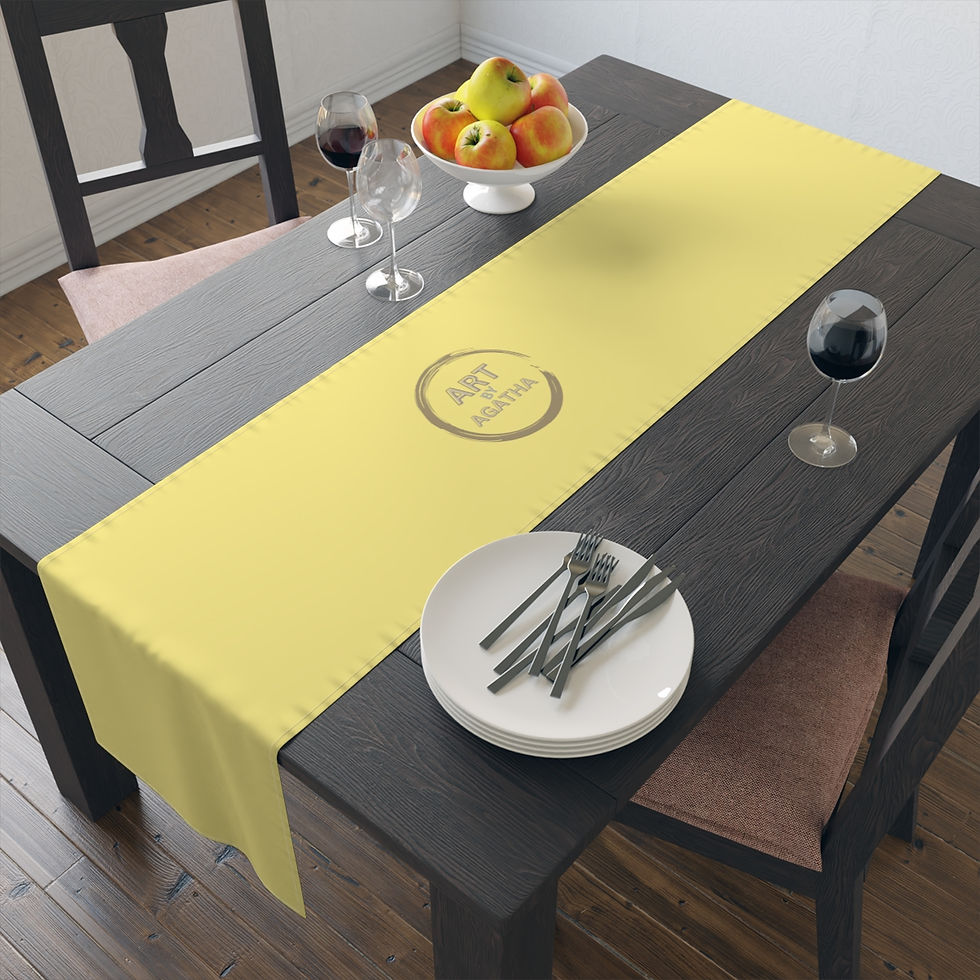 Thumbnail: Table Runner (Cotton, Poly) by Agatha - Sun Yellow