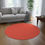 Thumbnail: Round Rug by Agatha - Red Orange