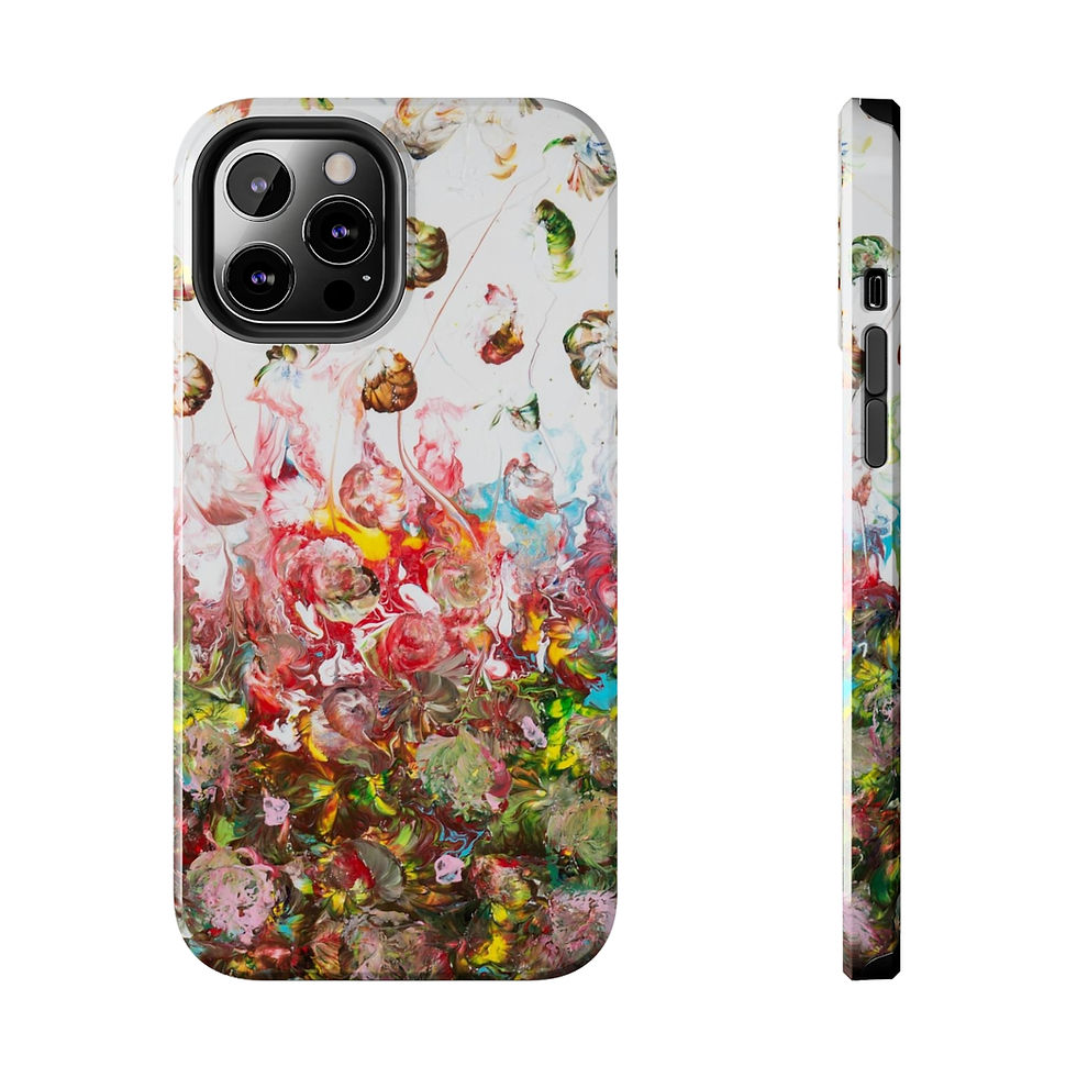 Thumbnail: Tough Phone Case by Agatha - Fancy Flowers II