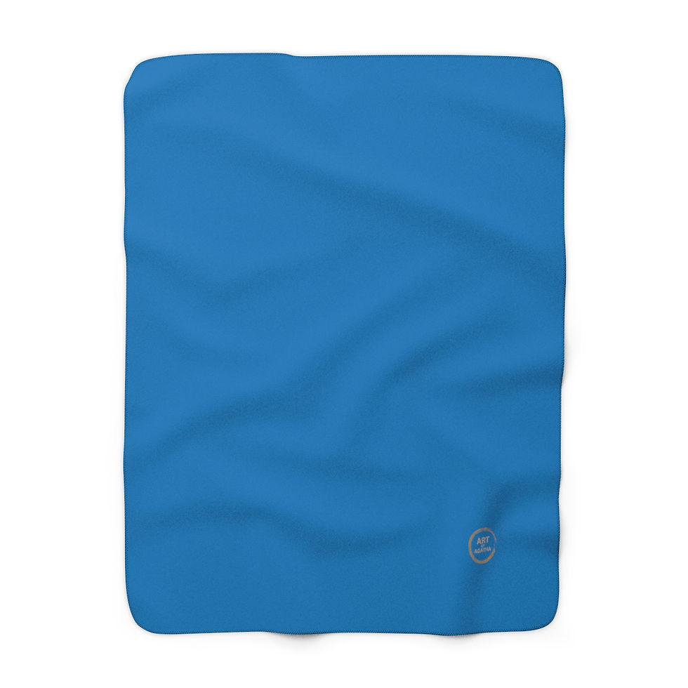 Miniaturbild: Sherpa Fleece Blanket by Agatha - Ciel Blue
