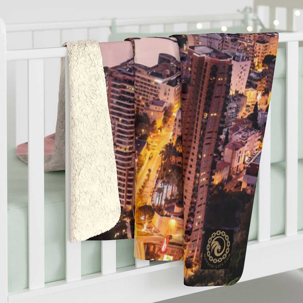 Thumbnail: Sherpa Fleece Blanket Monaco Sunrise by Monaco - Life