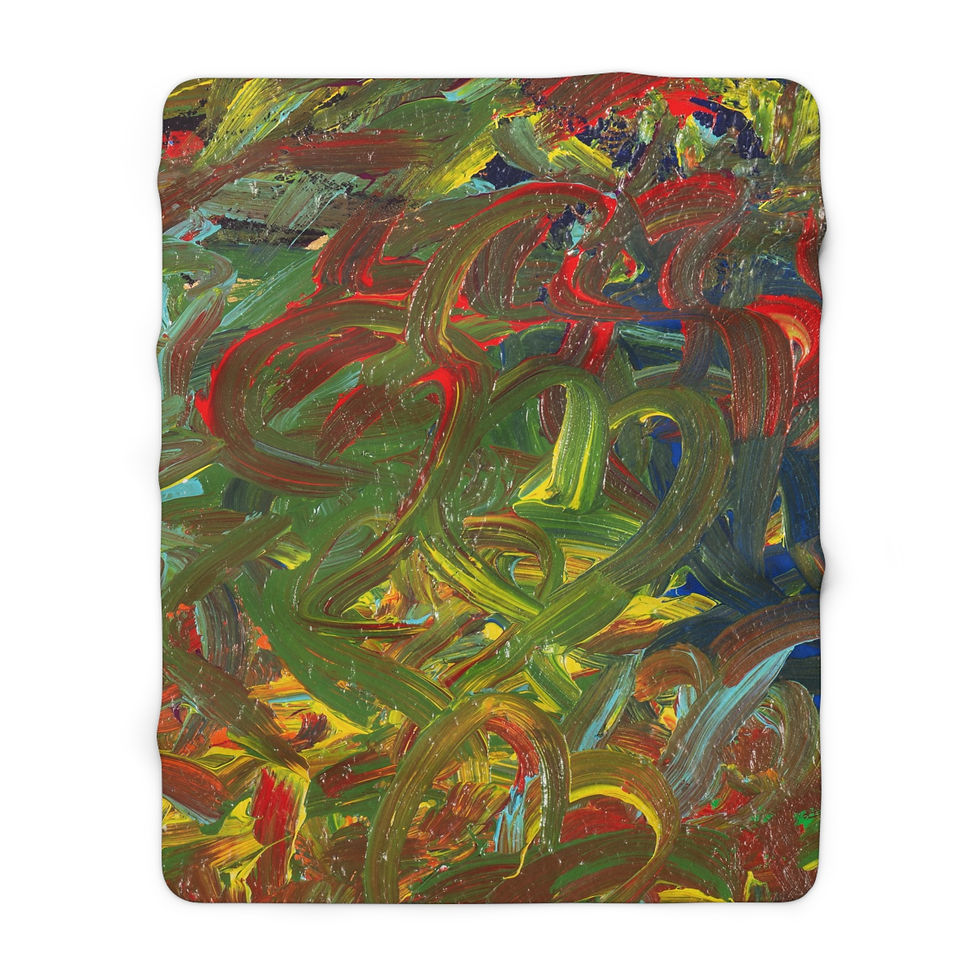 Thumbnail: Sherpa Fleece Blanket by Agatha - Autumn Glow