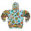 Thumbnail: Zip Hoodie by Agatha - Fancy Flowers Blue