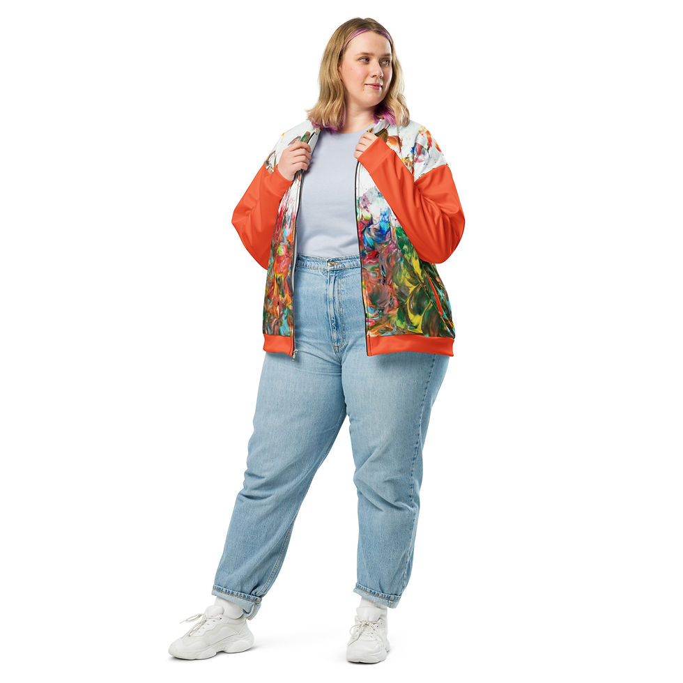 Miniaturbild: Bomber Jacke by Agatha - Fancy Flowers III - Deep Orange