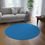 Thumbnail: Round Rug by Agatha - Ciel Blue