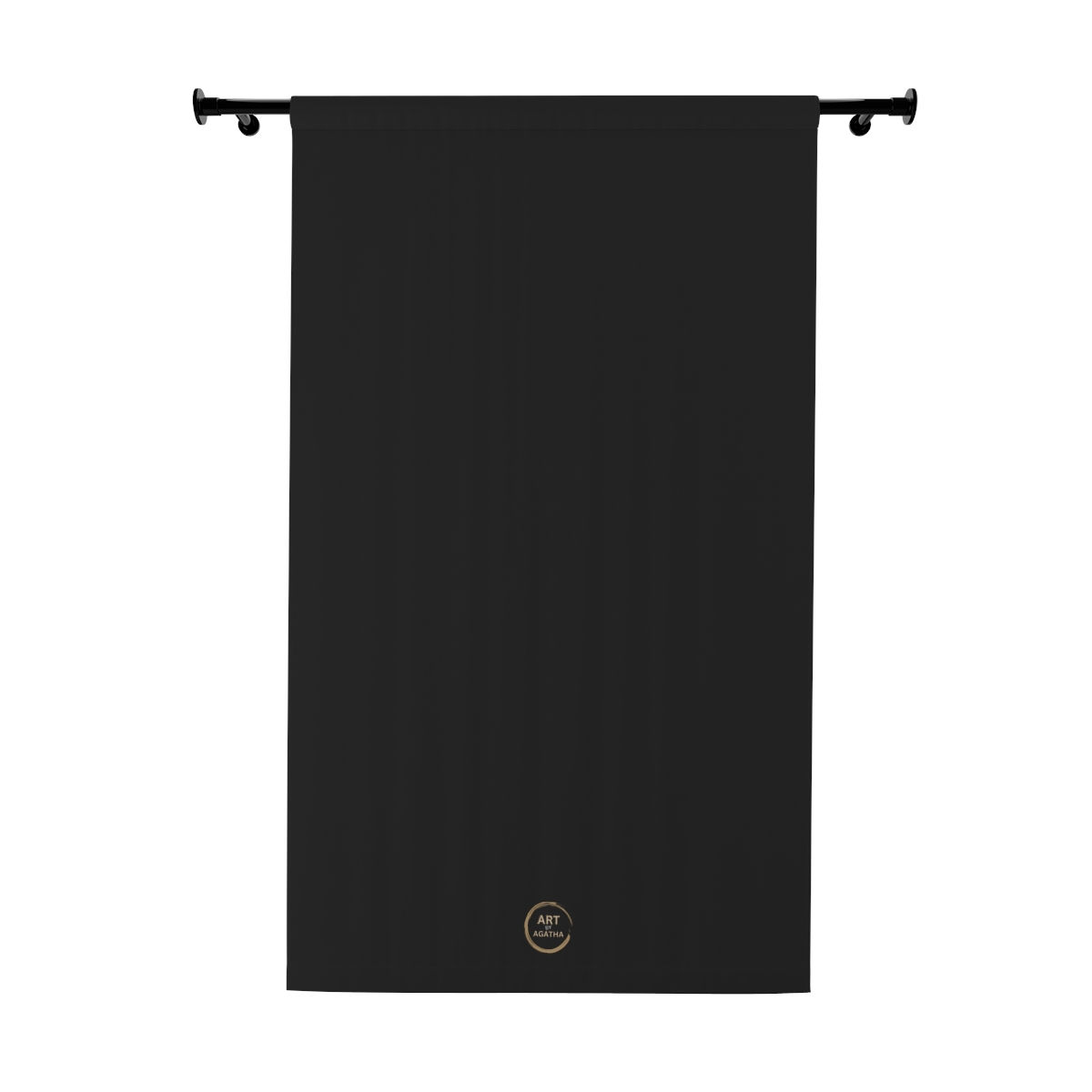 Window Curtains (1 Piece) by Agatha - Black