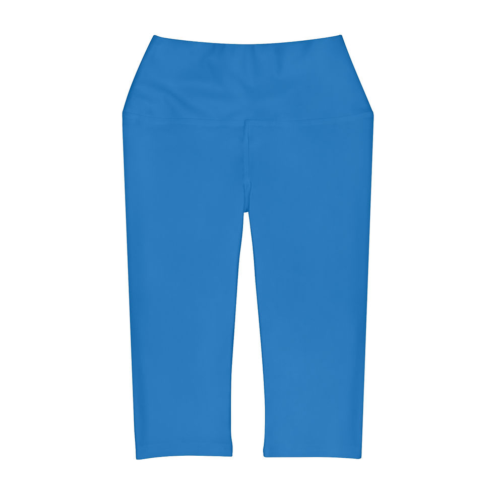 Thumbnail: Yoga Capri Leggings by Agatha - Ciel Blue
