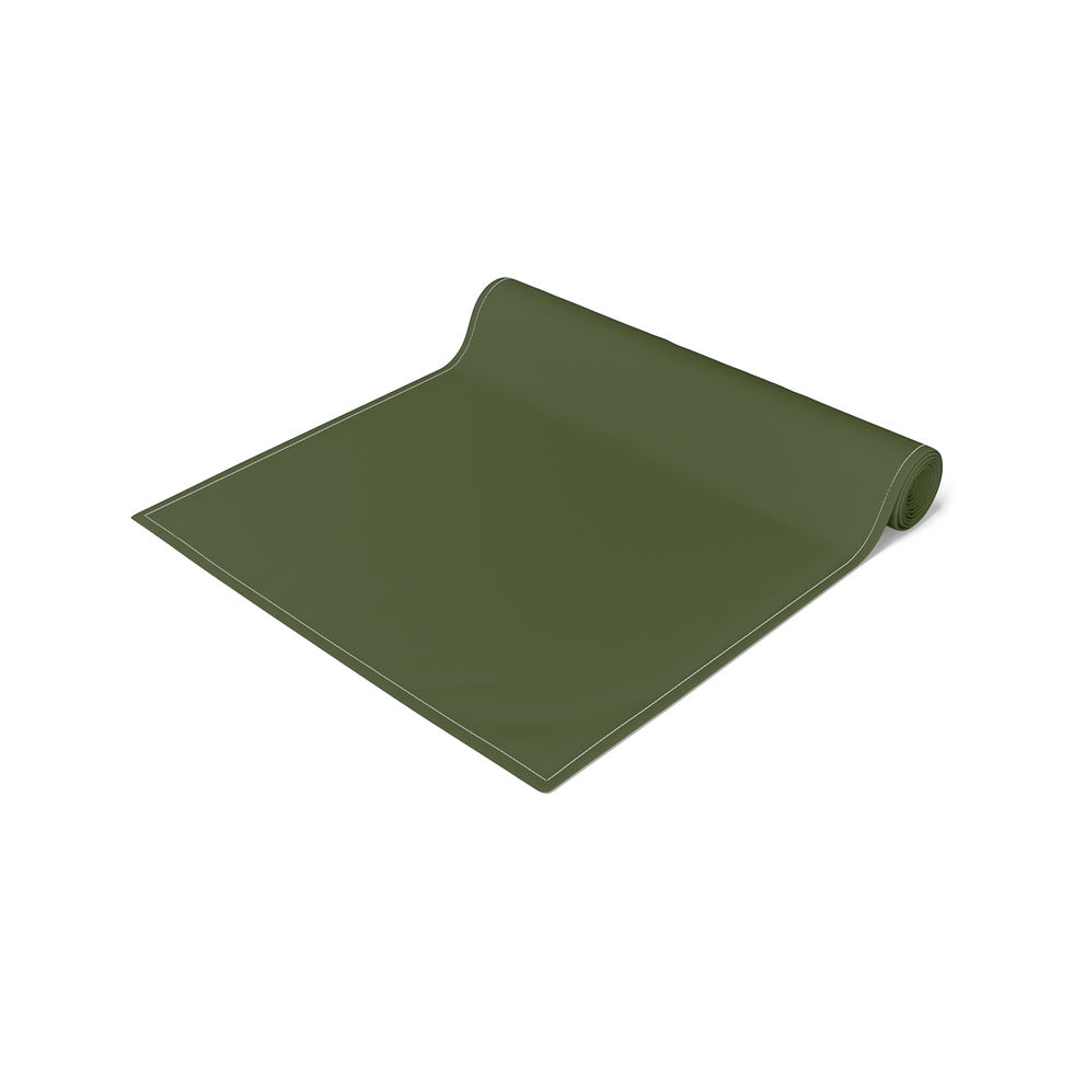 Thumbnail: Table Runner (Cotton, Poly) by Agatha - Moss Green