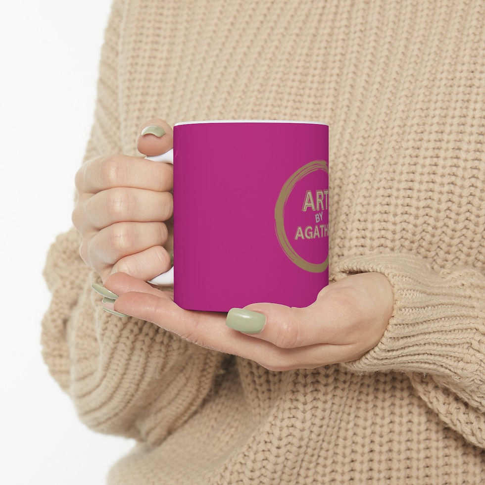 Miniaturbild: Ceramic Mug by Agatha - Strong Pink
