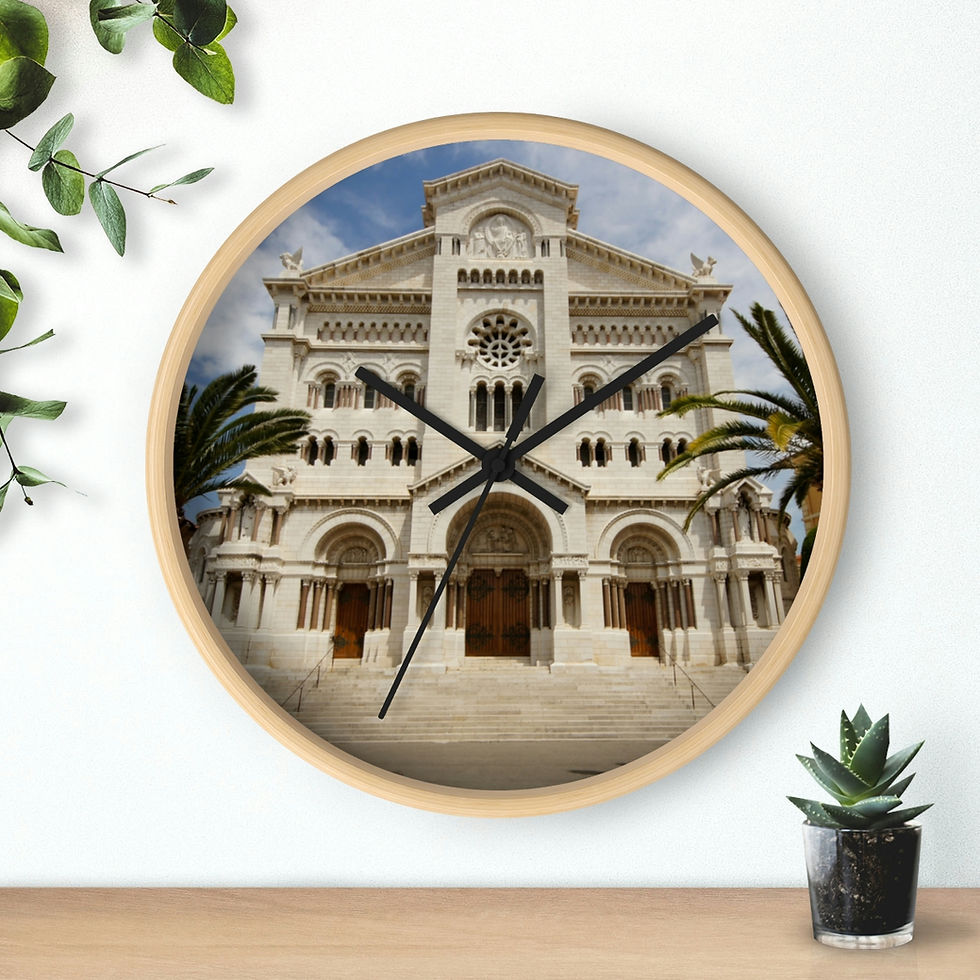 Miniaturbild: Wall Clock - Monaco Cathedral by Monaco - Life