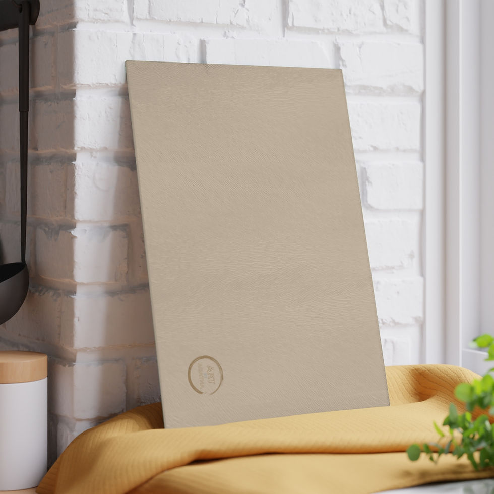 Thumbnail: Glass Cutting Board by Agatha - Creme