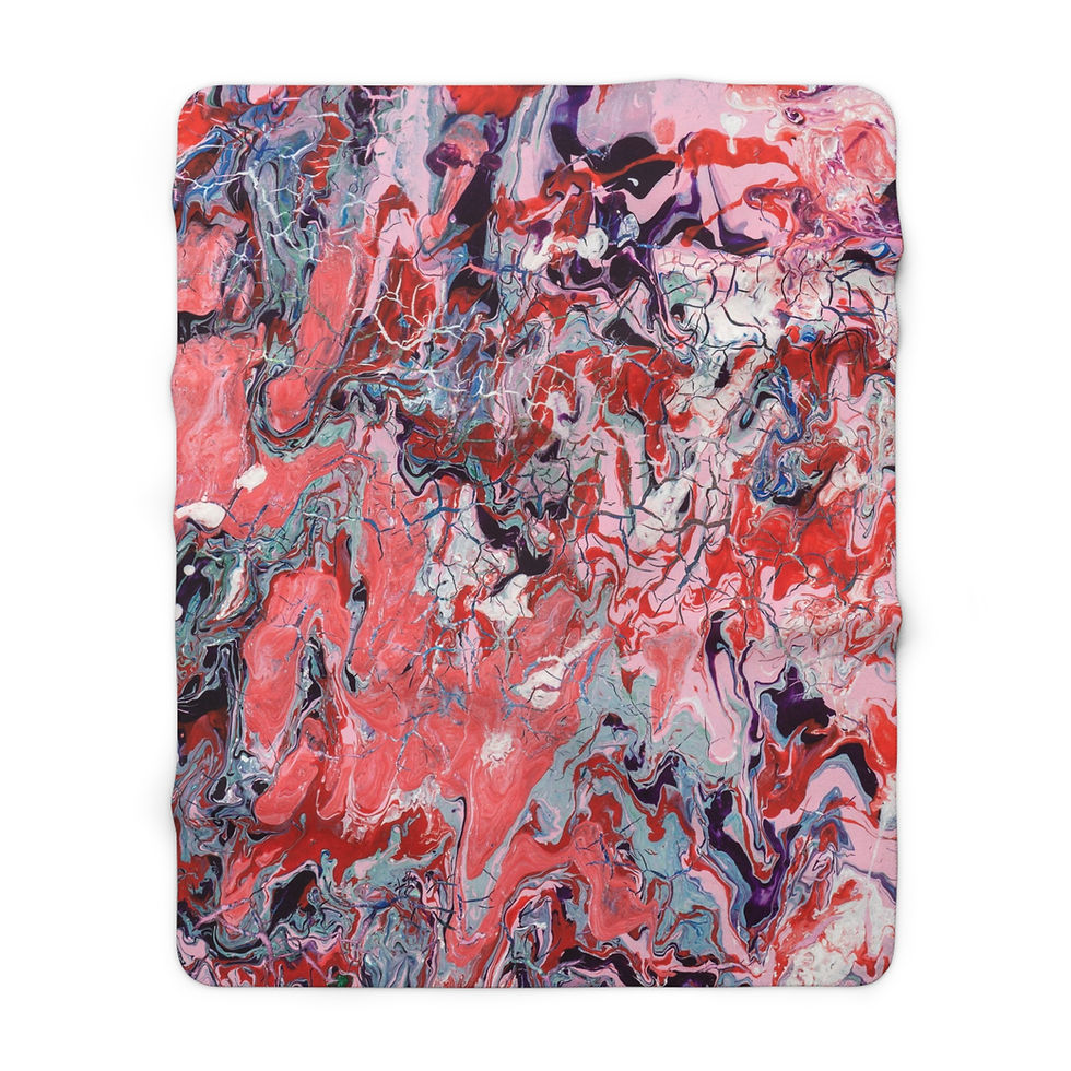 Thumbnail: Sherpa Fleece Blanket by Agatha - Sweet Love