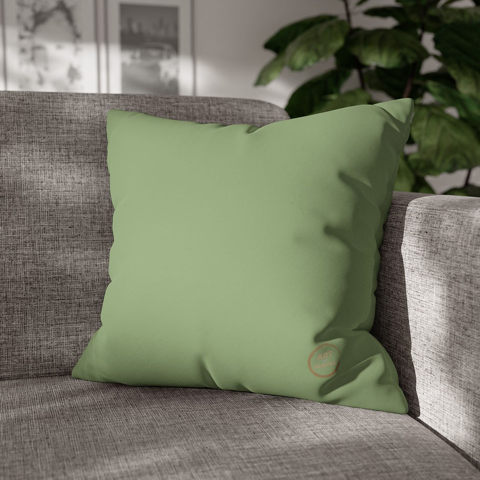 Miniaturbild: Square Pillowcase by Agatha - Night Green