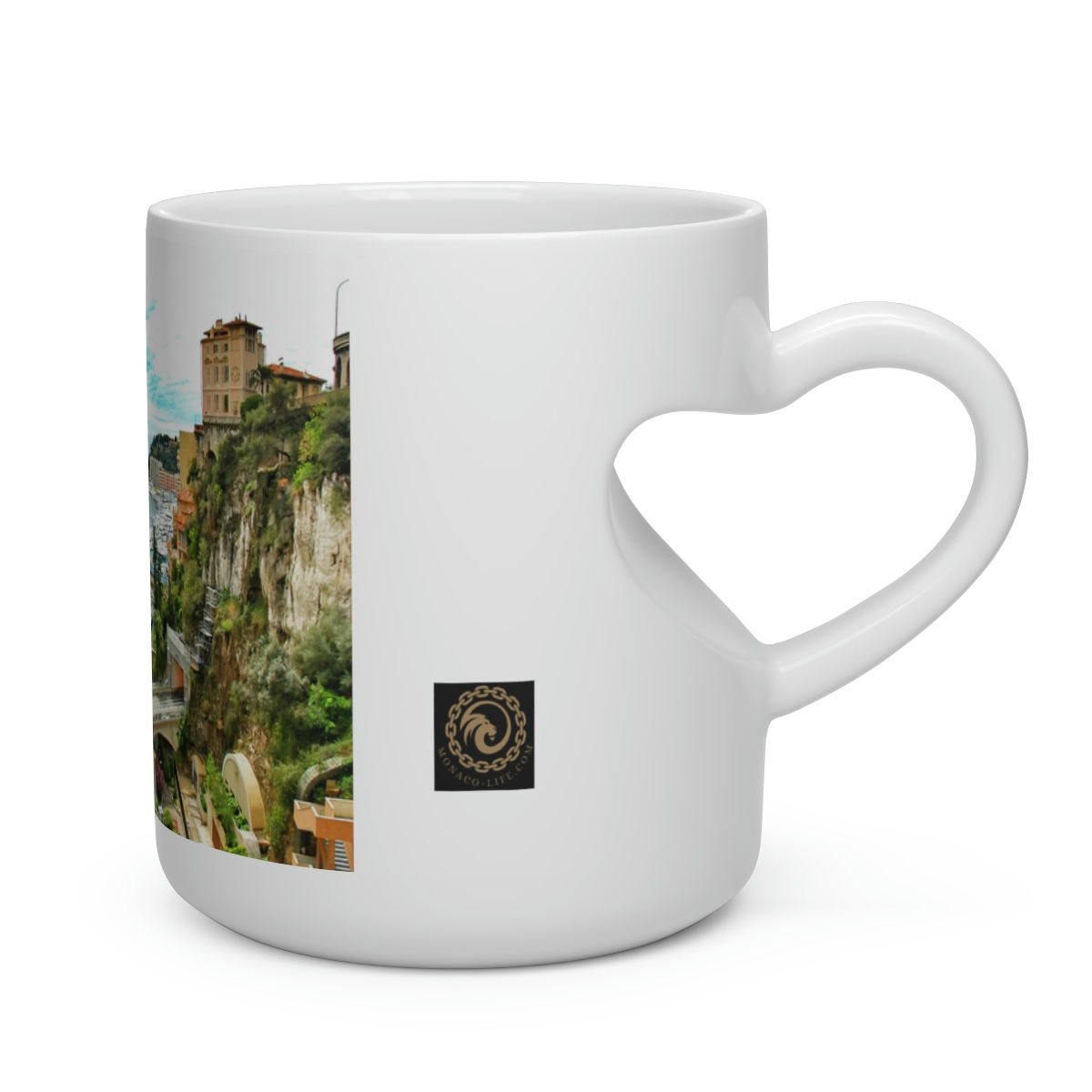 Heart Shape Mug - Monaco Between the Rocks by Monaco - Life