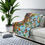 Thumbnail: Sherpa Fleece Blanket by Agatha - Fancy Flowers Blue