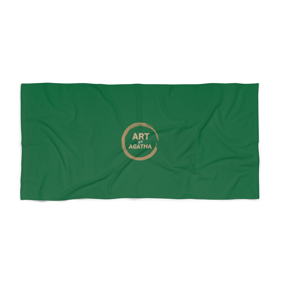 Thumbnail: Beach Towel by Agatha - Pine Green
