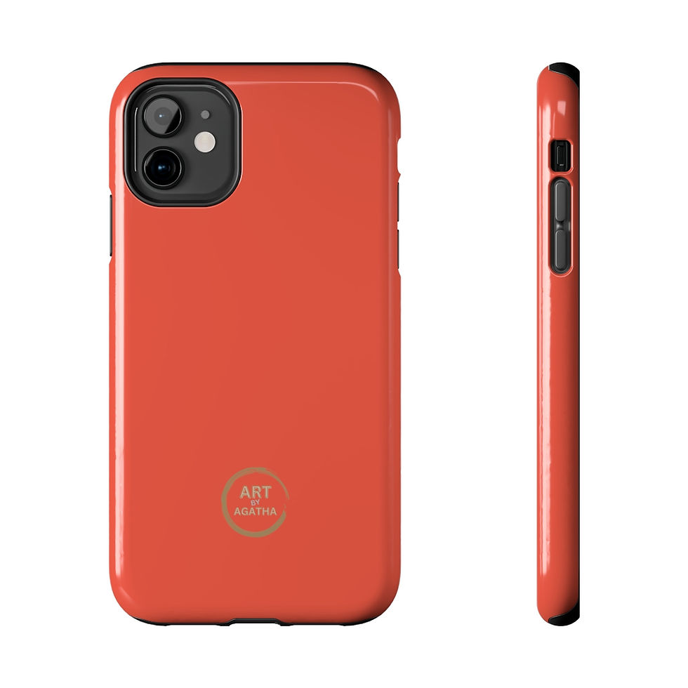 Miniaturbild: Tough Phone Case by Agatha - Red Orange