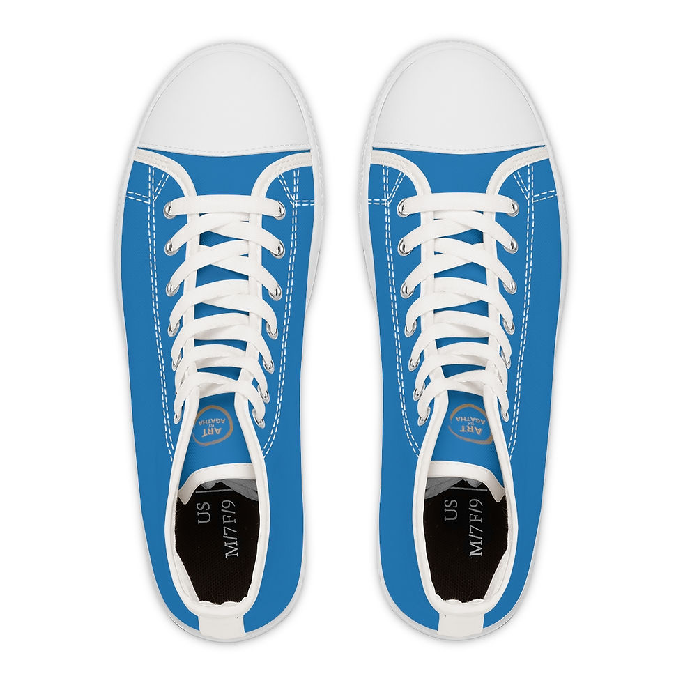 Thumbnail: High Top Sneakers by Agatha - Ciel Blue