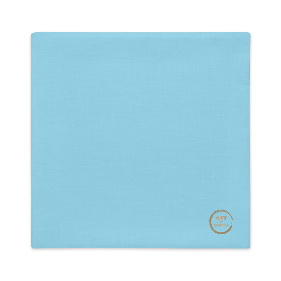 Thumbnail: Premium Pillow Case by Agatha - Columbia Blue