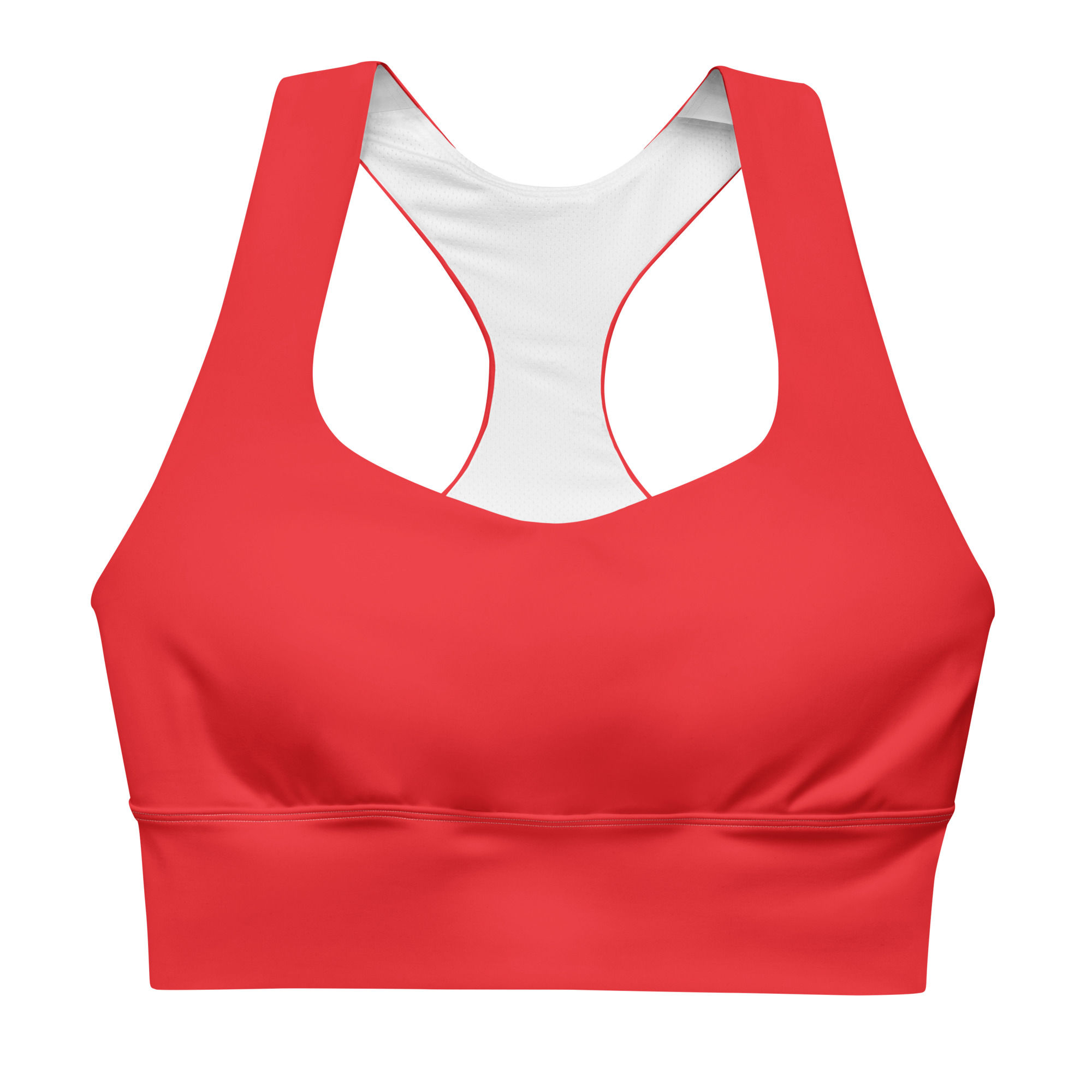 Longline Sports Bra by Agatha - Alizarinred