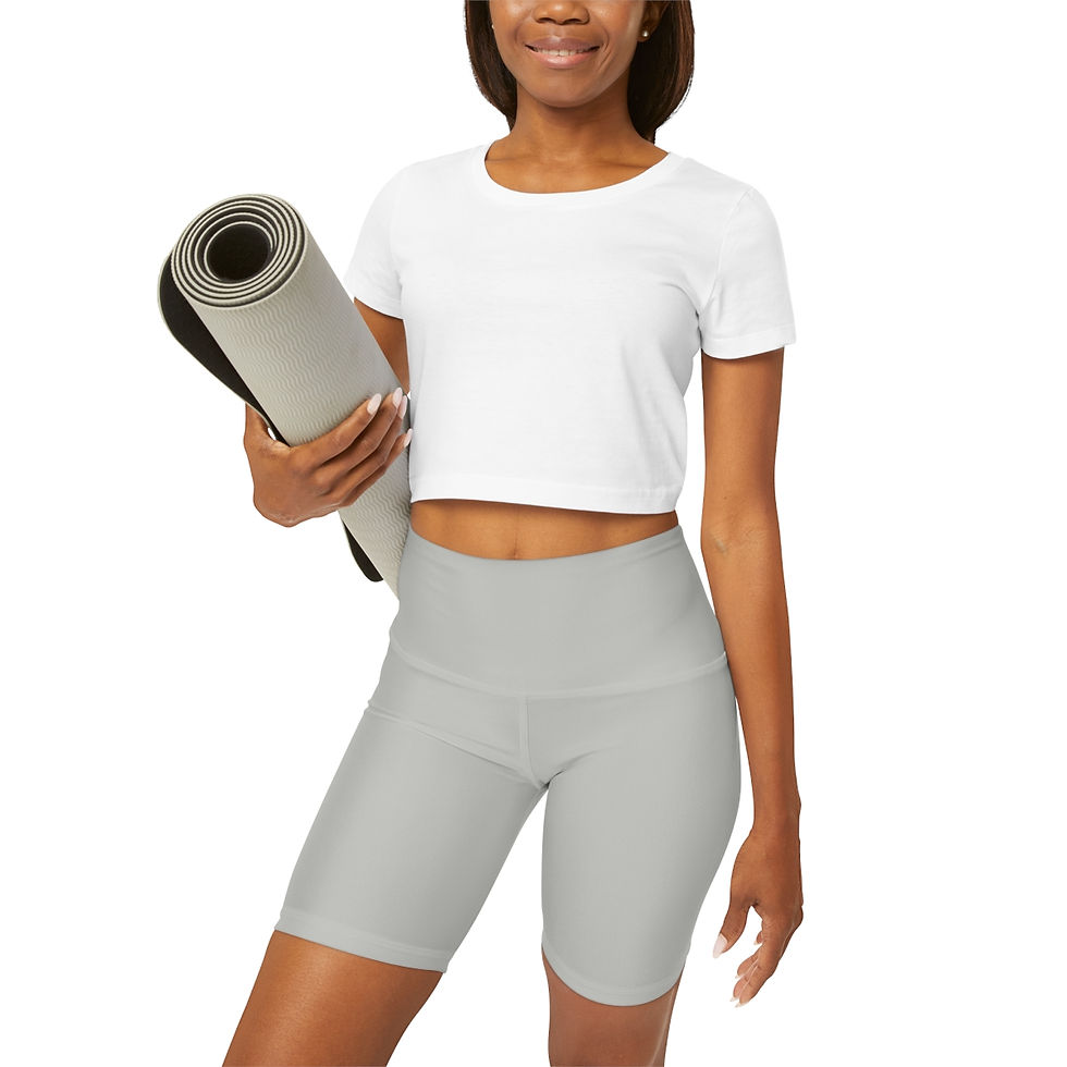 Thumbnail: Yoga Shorts by Agatha - Glow Grey