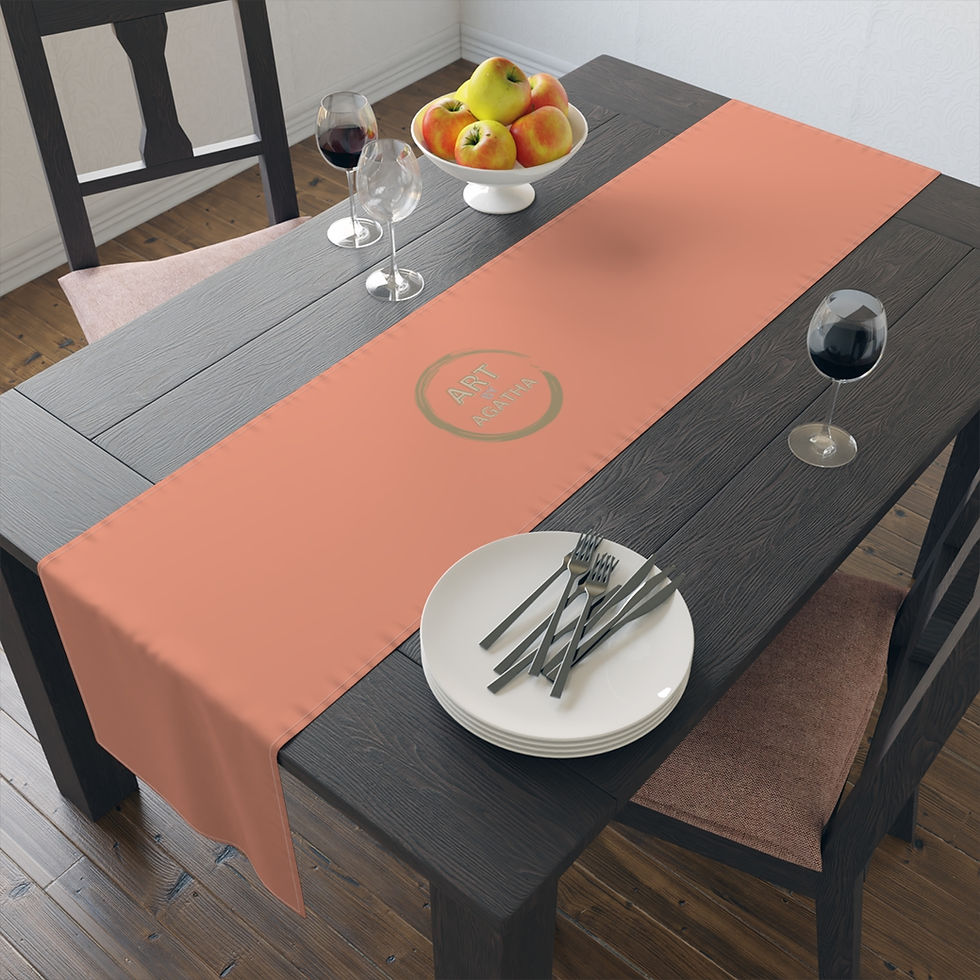 Miniaturbild: Table Runner (Cotton, Poly) by Agatha - Red Orange