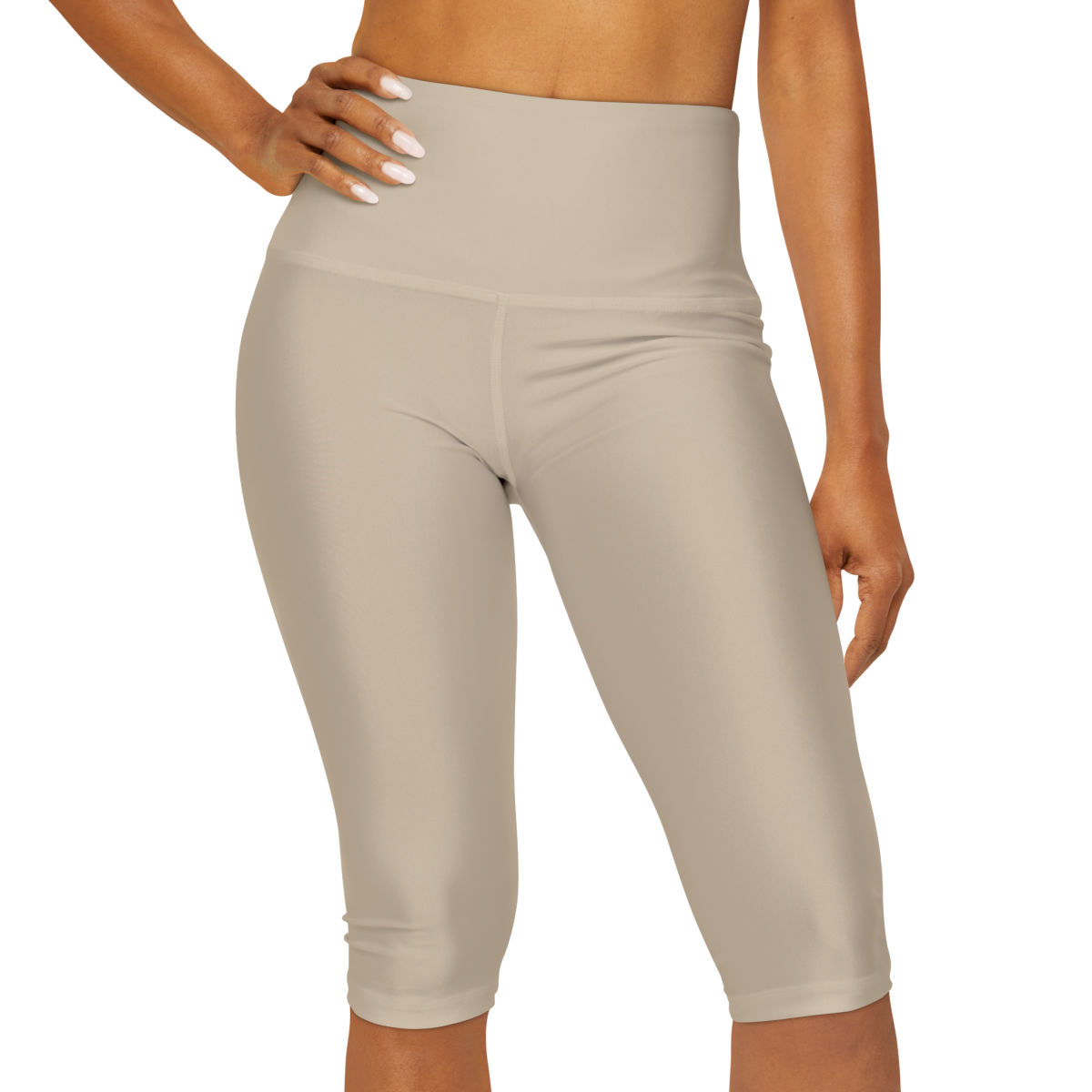 Yoga Capri Leggings by Agatha - Beige