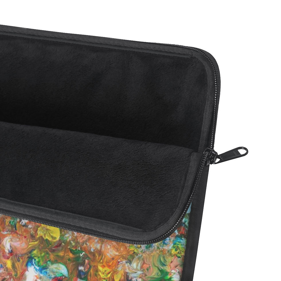 Miniaturbild: Laptop Sleeve by Agatha - Fancy Flowers Blue