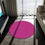 Thumbnail: Round Rug by Agatha - Strong Pink