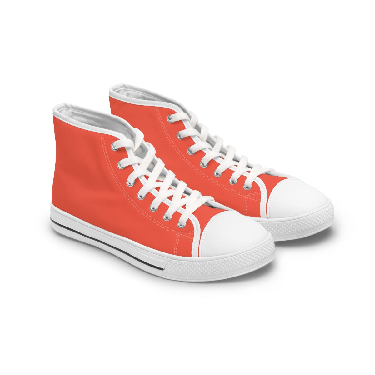 High Top Sneakers by Agatha - Red Orange